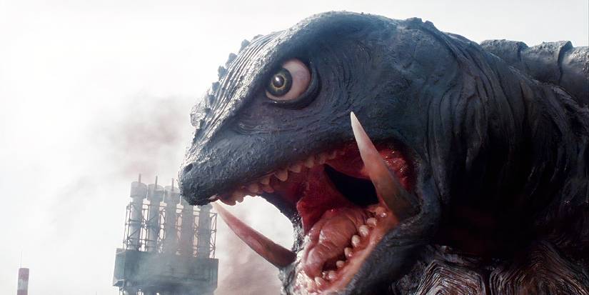 Gamera: Guardian of the Universe's monster turtle Gamera roaring.