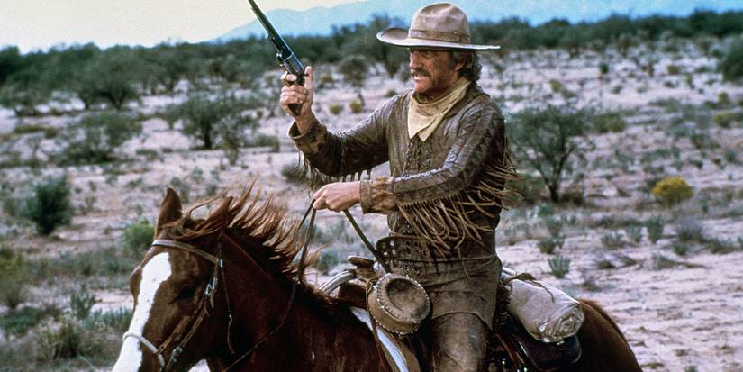 Zeb Macahan (James Arness) rides into battle on 'How the West Was Won'