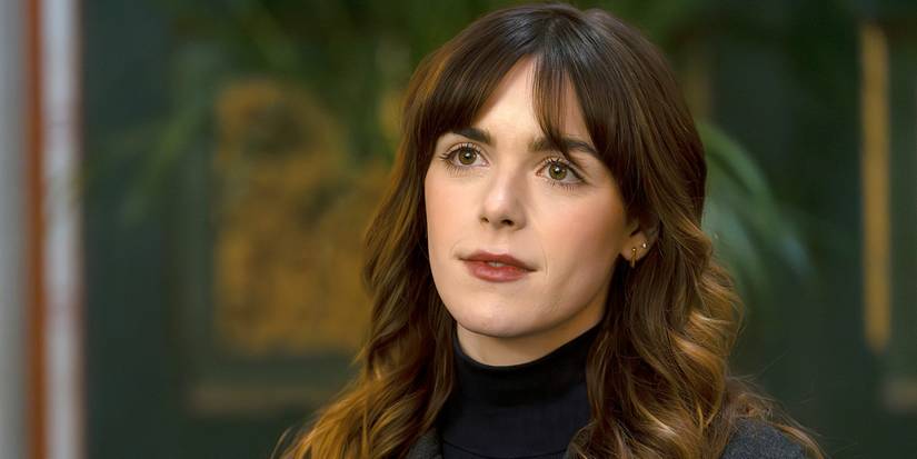 Kiernan Shipka as Haley listening to someone talking off-camera in Industry Season 4