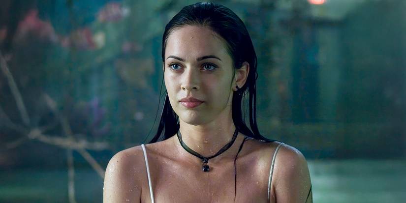 Megan Fox, wet in her prom dress, in Jennifer's Body