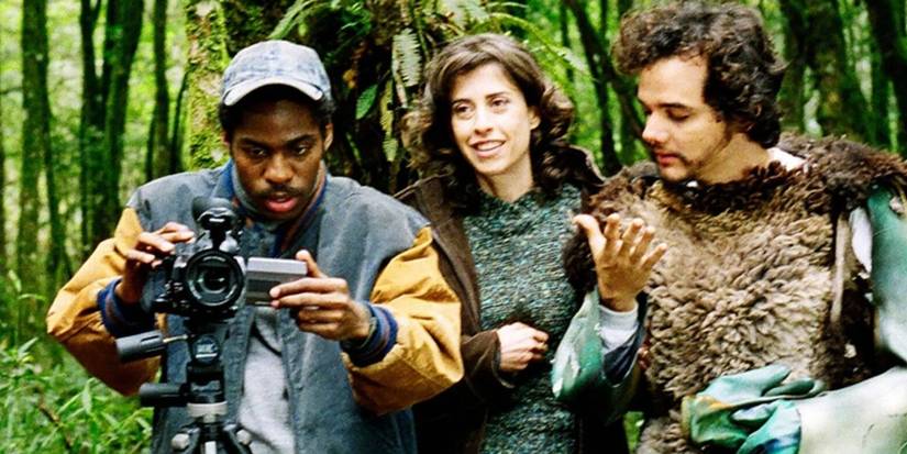 Lázaro Ramos, Fernanda Torres, and Wagner Moura in 'Basic Sanitation: The Movie'