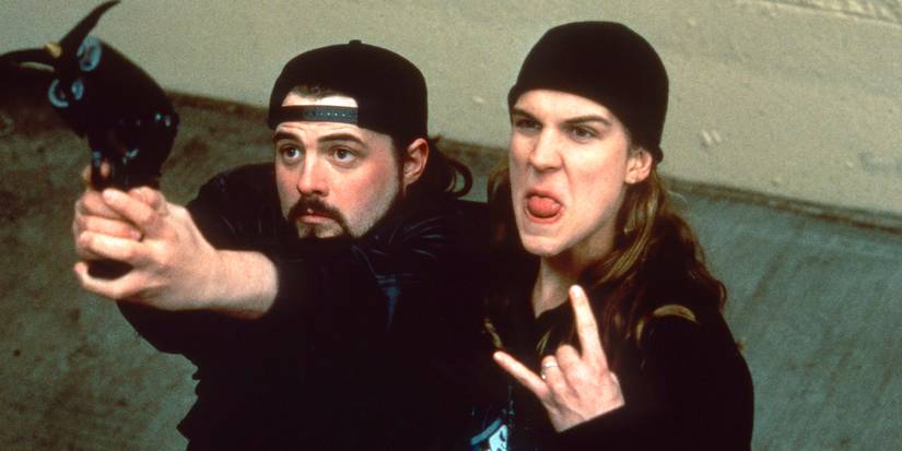 MALLRATS, from left: Kevin Smith, Jason Mewes, 1995. © Gramercy Pictures / courtesy Everett Collection