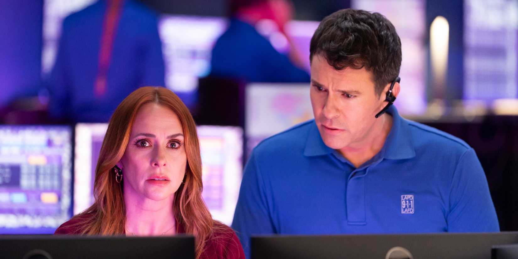 Maddie and Josh working at dispatch together in 9-1-1 Season 9