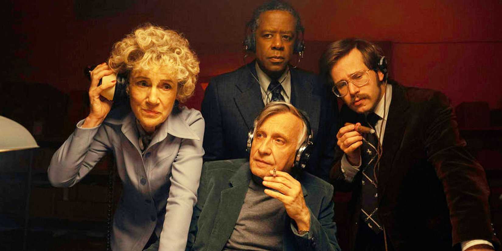 The CIA team listening with headphones in Ponies.