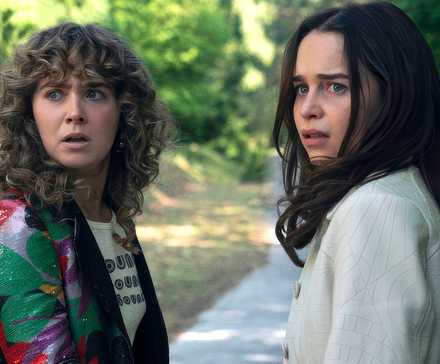 “Someone Saved My Life Tonight” Episode 108 — Pictured: (l-r) Haley Lu Richardson as Twila, Emilia Clarke as Bea in Ponies.