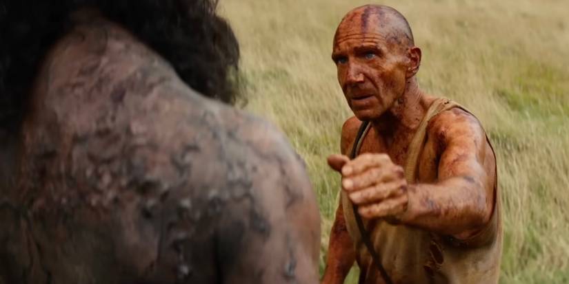 Chi Lewis-Parry and Ralph Fiennes in 28 Years Later: The Bone Temple