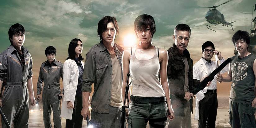 The cast of the 2011 film Sector 7.
