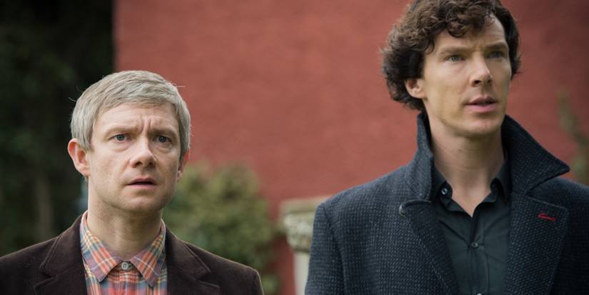 Martin Freeman and Benedict Cumberbatch in Sherlock