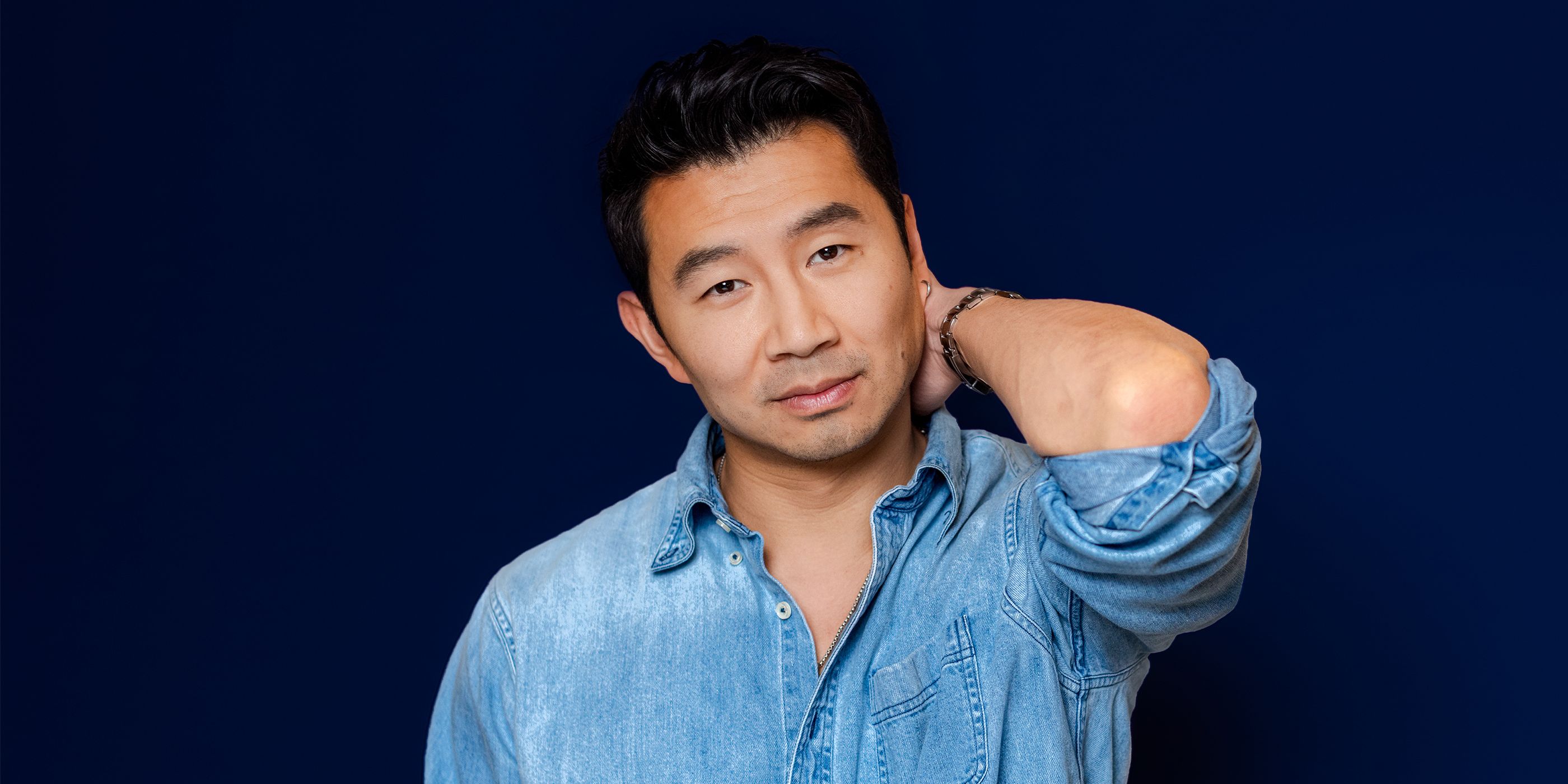 Simu Liu photographed by Darius Carter for Collider on December 11, 2025 at the London West Hollywood in Los Angeles.