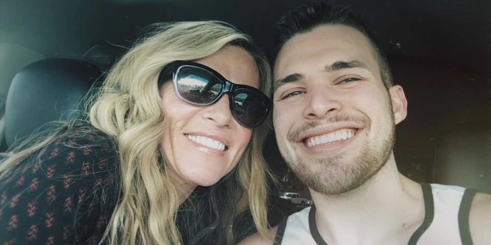 Lori Vallow and Colby Ryan smile together in a selfie in a car in Sins of Our Mother.