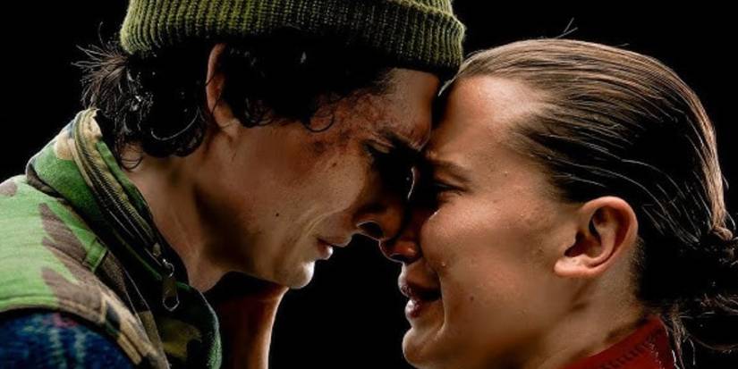 Mike and Eleven share a tearful goodbye on 'Stranger Things.'