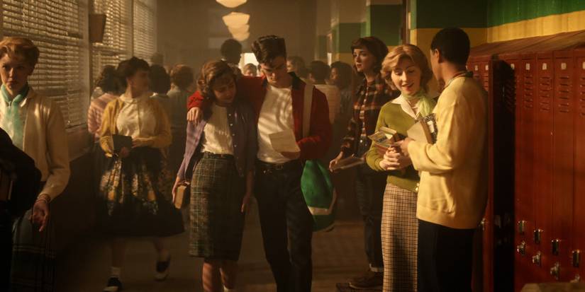 Hawkins High School in the 1950s in Henry's memories on 'Stranger Things'