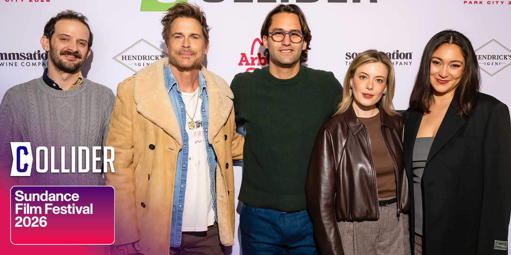 The team behind The Musical pose for a photo at Sundance Film Festival 2026.