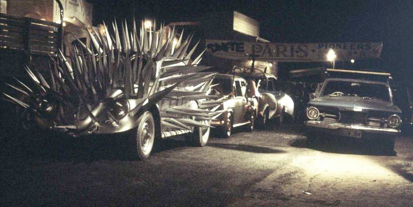 A car with a spikes in The Cars That Ate Paris - 1974