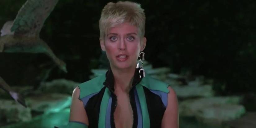 A blonde woman looking surprised in The-Legend-of-Billie-Jean