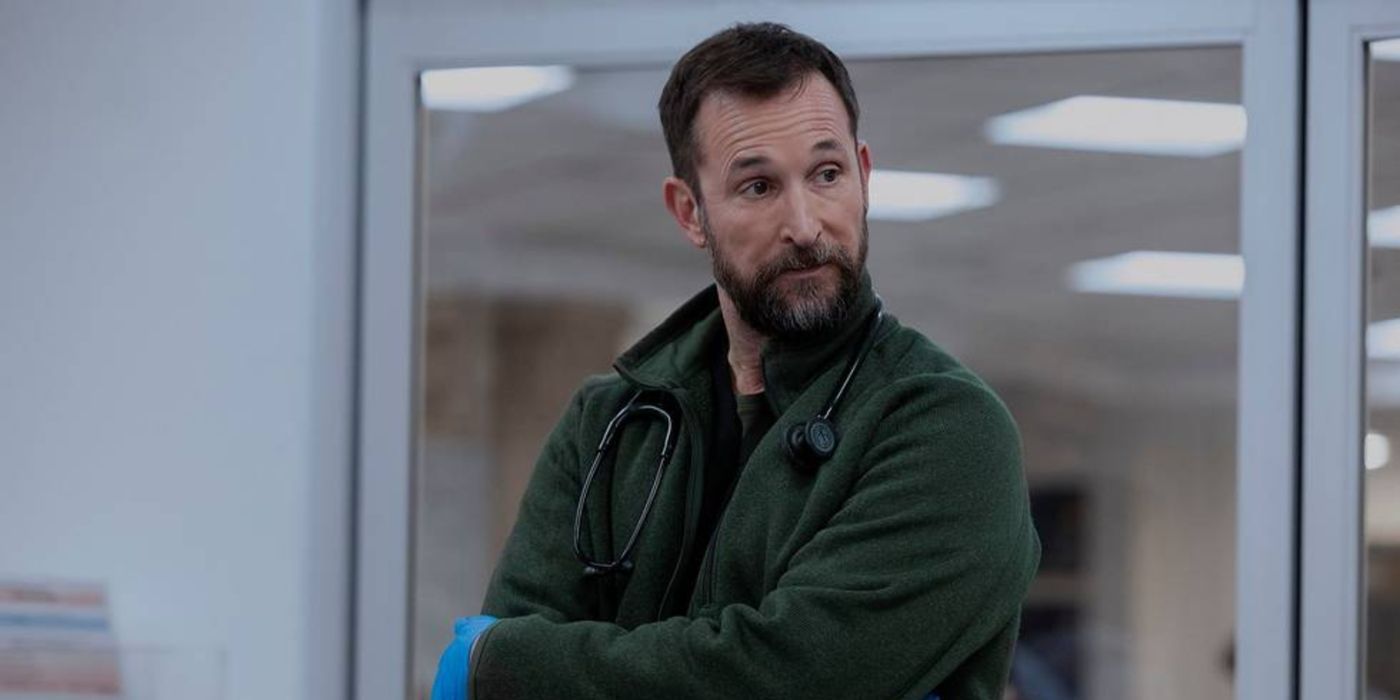 Dr. Robby (Noah Wyle) with his arms crossed on 'The Pitt'