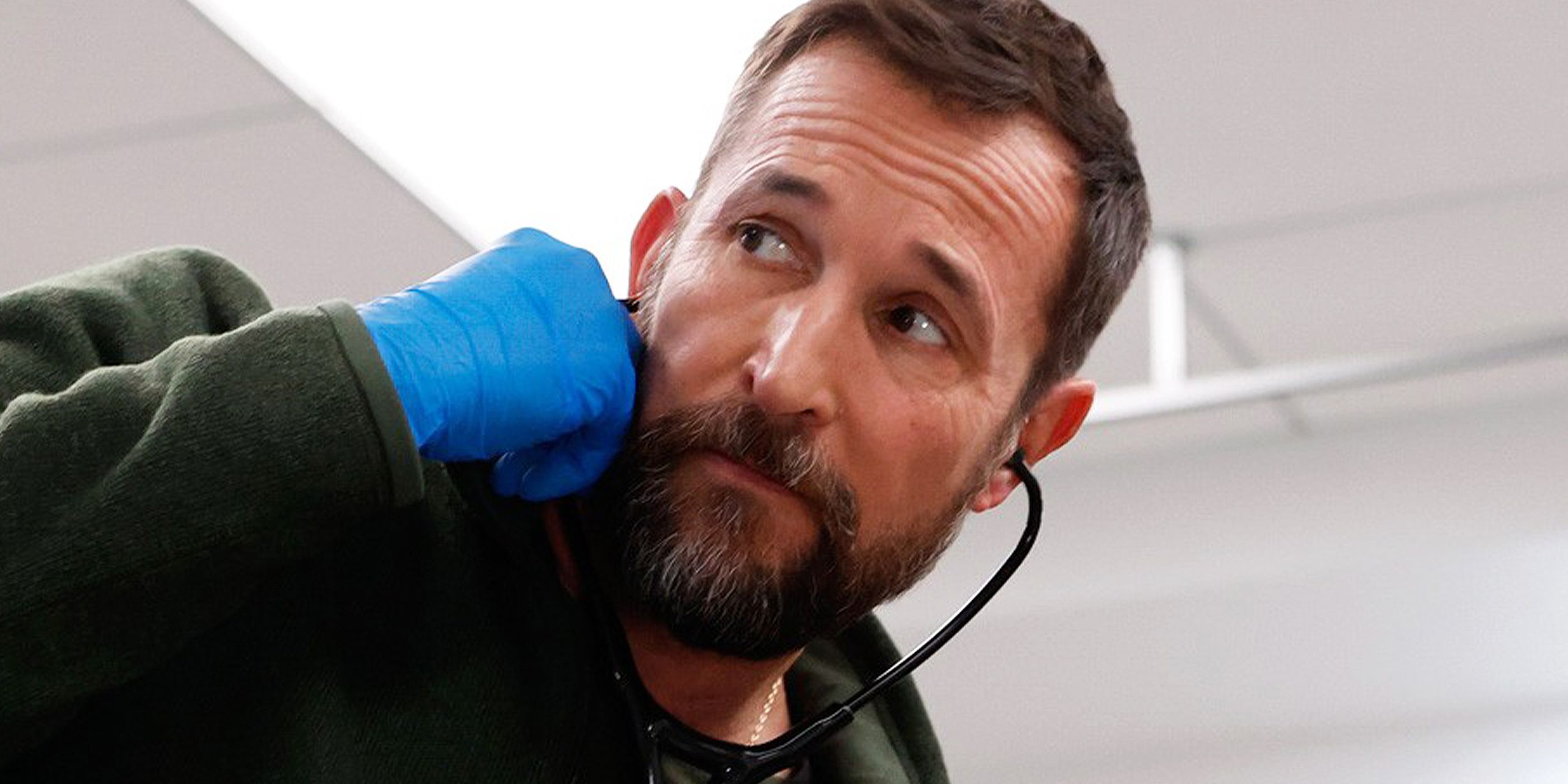 Dr. Robby wearing a stethoscope 