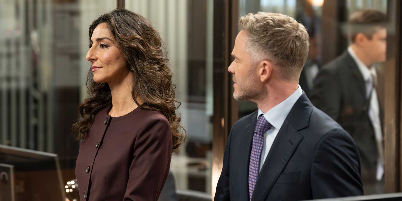 Necar Zadegan and Shawn Ashmore together in The Rookie