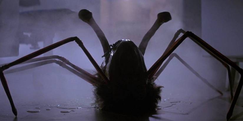 A head with spider legs comig out of it in The Thing