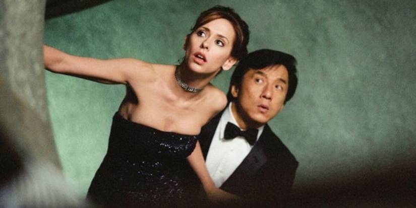 Jennifer Love Hewitt as Delilah Blaine and Jackie Chan as Jimmy Tong in 'The Tuxedo.'