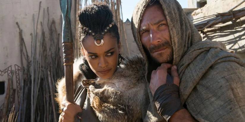 Pearl Thusi (left) and Zach McGowan (right) in 'The Scorpion King: Book of Souls' 