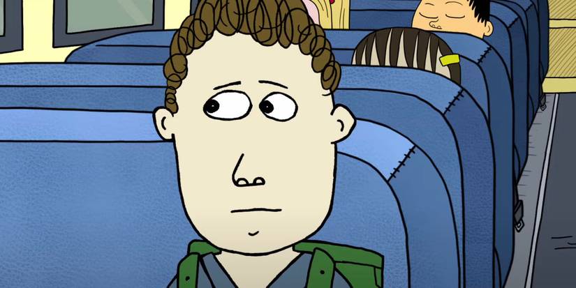 Tim from 'Ten Year Old Tim' in a bus