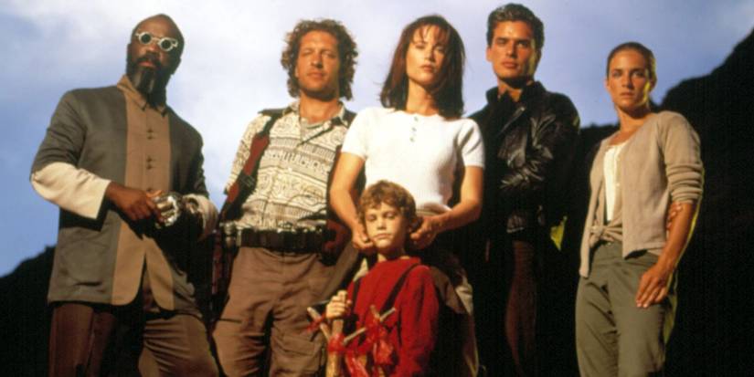 Sullivan Walker, Clancy Brown, Joey Zimmerman, Debrah Farentino, Antonio Sabato Jr., and Jessica Steen in Earth 2