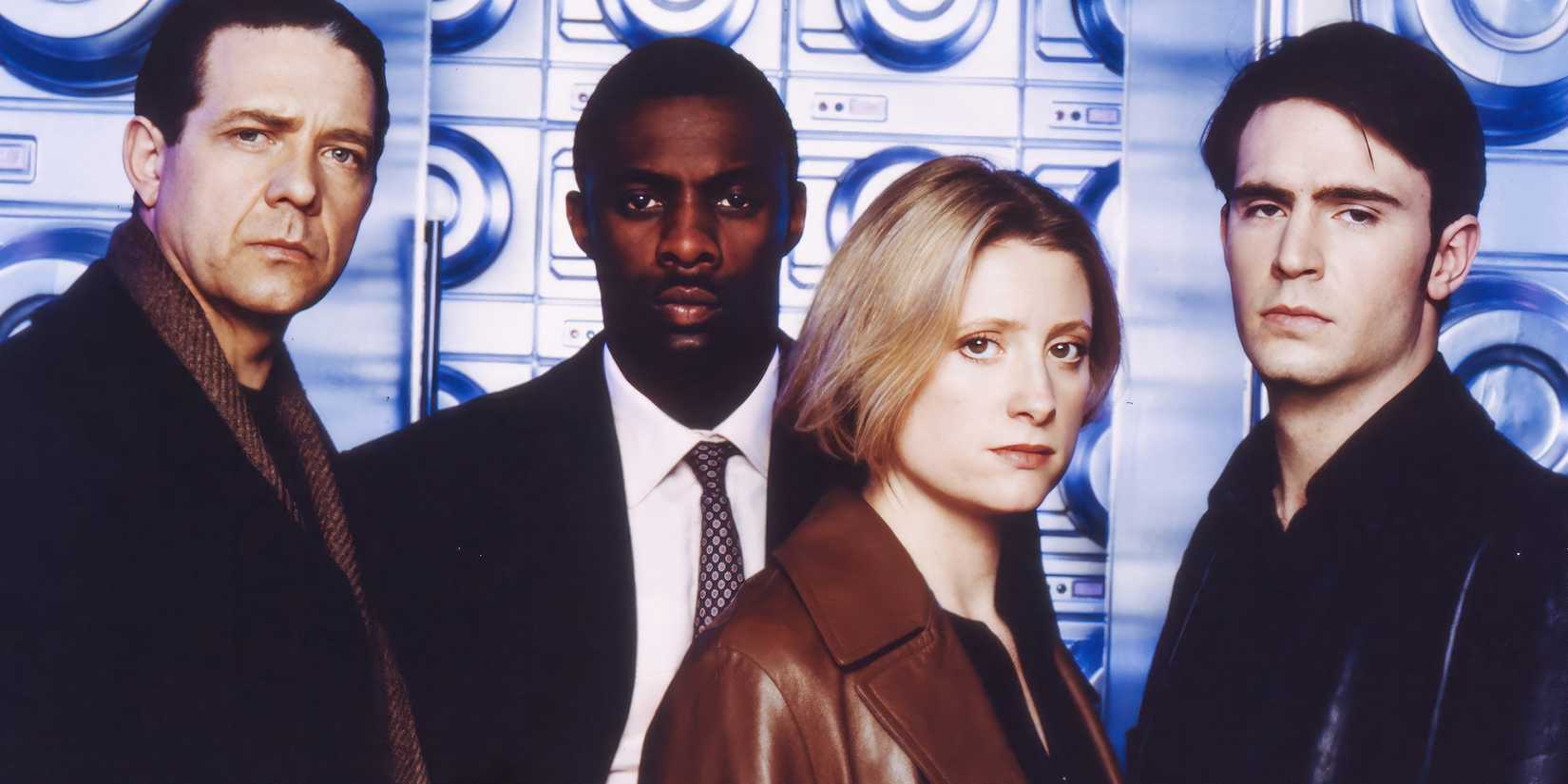Philip Quast, Idris Elba, Susannah Harker, and Jack Davenport in promo photo for Ultraviolet