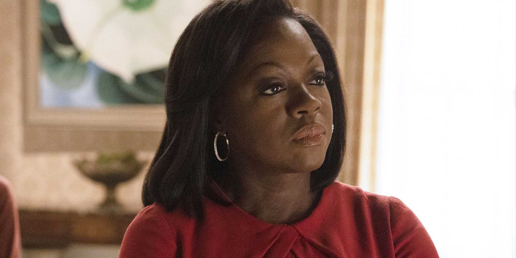 Viola Davis looking ahead as Michelle Obama in Showtime's The First Lady