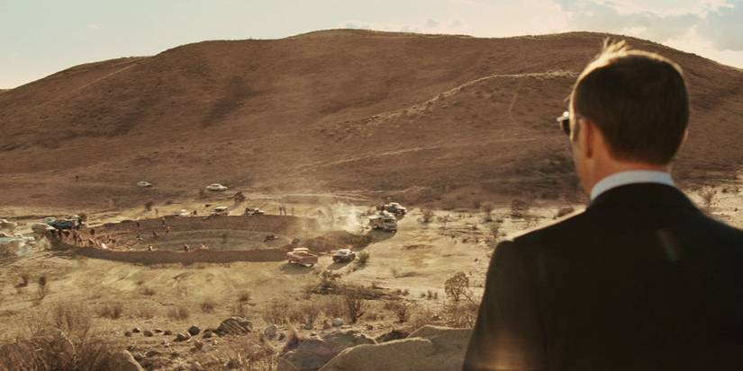 Clark Gregg as Agent Coulson overseeing dig in Iron Man 2.