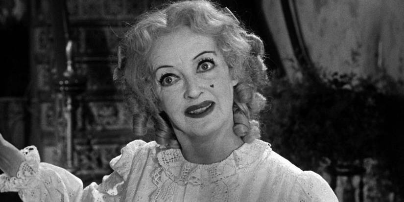 A closeup of the main protagonist in What Ever Happened to Baby Jane.