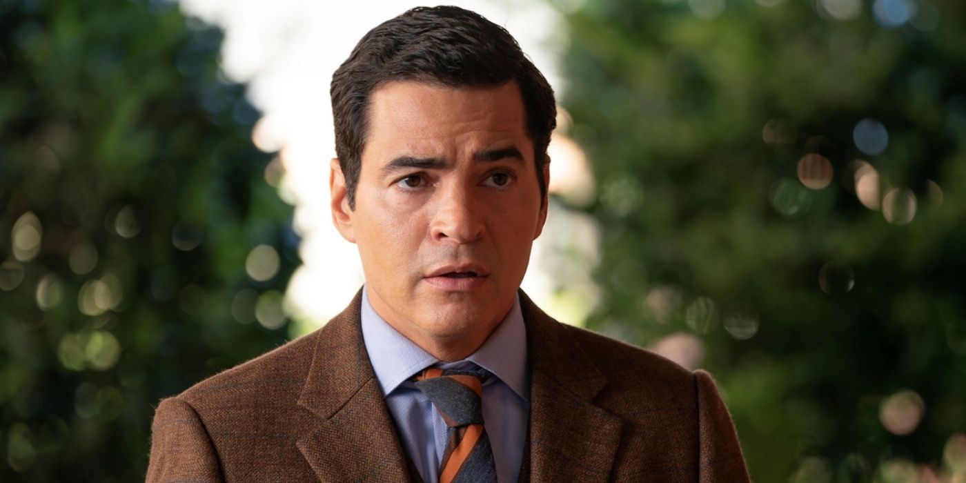 Ramón Rodríguez as Will Trent looking concerned while wearing a three-piece suit in Will Trent Season 4