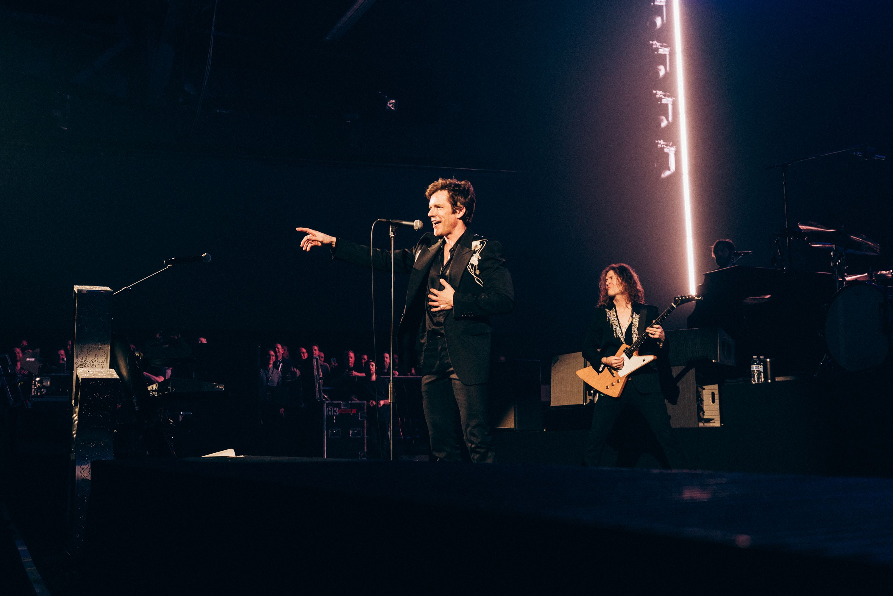 The Killers performing on stage
