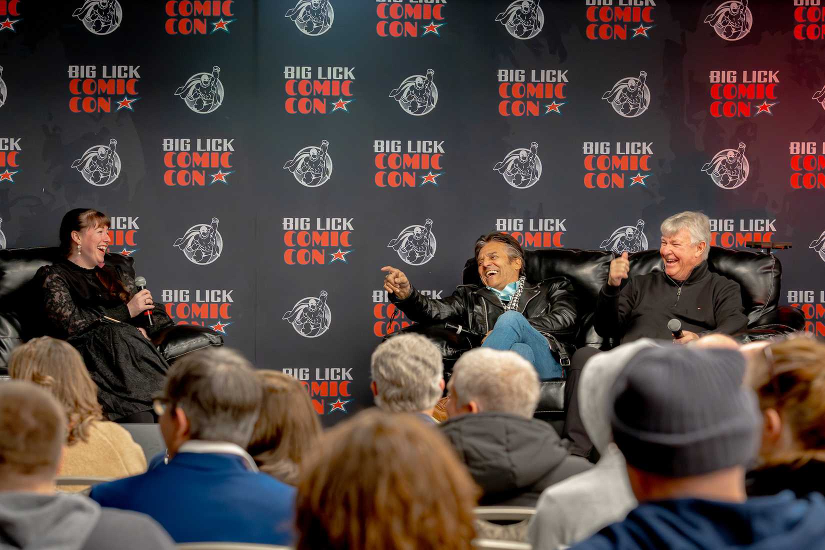 Erik Estrada and Larry Wilcox at the CHiPs Reunion at Big Lick Comic Con 