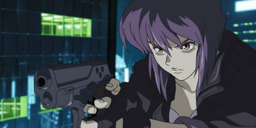 Motoko Kusanagi in a scene from Ghost in the Shell: Stand Alone Complex