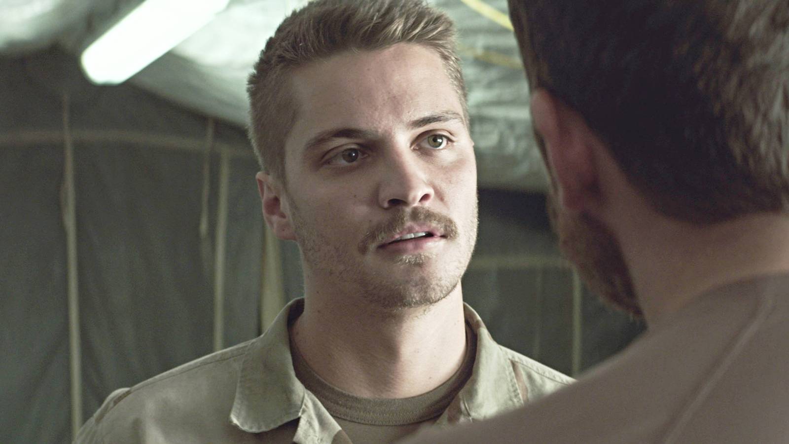 Luke Grimes Clint Eastwood American Sniper set photo The Bottom Line