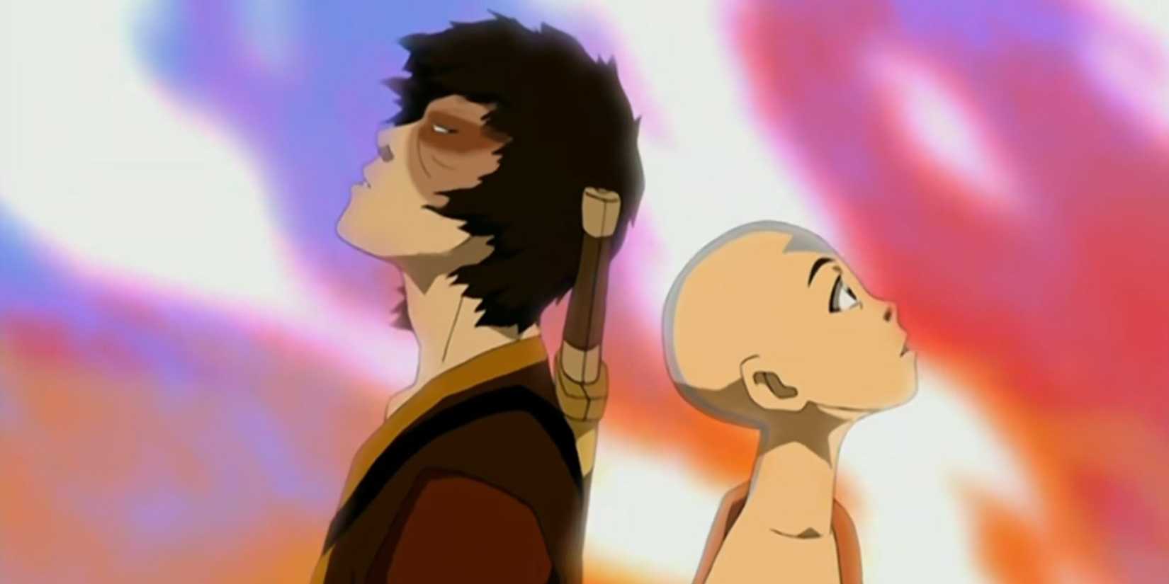 Zuko and Aang in 'Avatar: The Last Airbender' "The Firebending Masters"