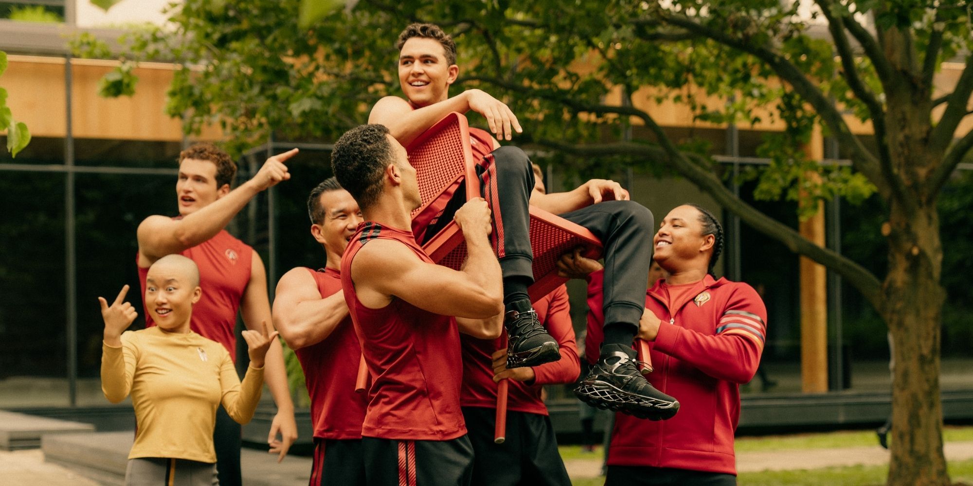 George Hawkins as Darem in season 1, episode 3, of Star Trek: Starfleet Academy streaming on Paramount+. Photo Credit: Brooke Palmer/Paramount+