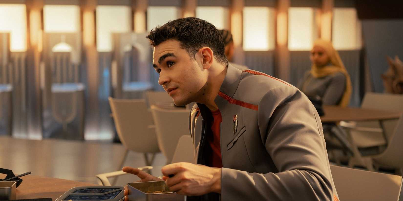 George Hawkins as Darem in season 1, episode 5, of Star Trek: Starfleet Academy streaming on Paramount+. Photo Credit: Brooke Palmer/Paramount+