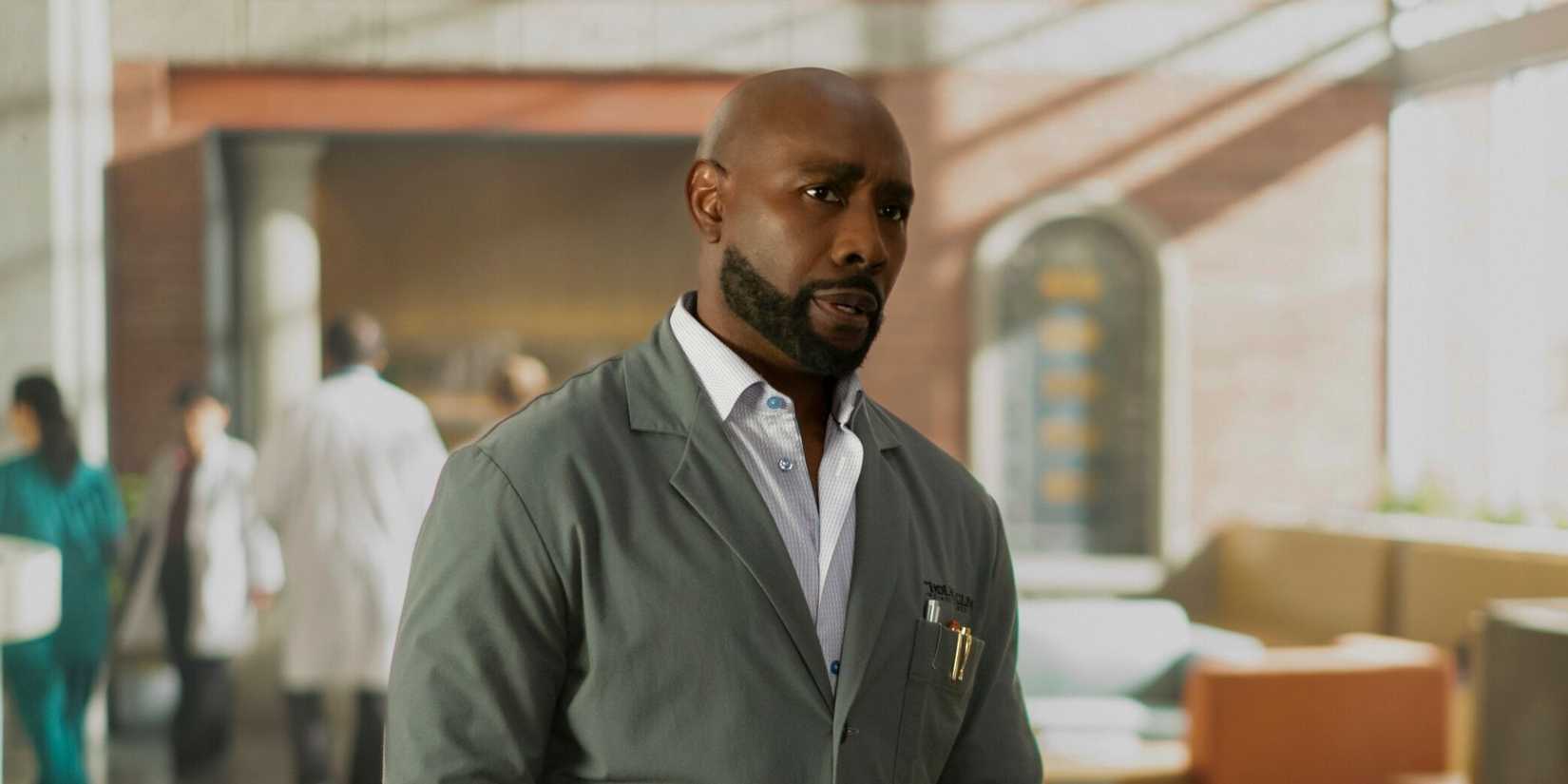 WATSON, Sunday, March 1 (10:00-11:00 PM, ET/PT) on the CBS Television Network, and streaming on Paramount+ Pictured (L-R): Eve Harlow as Dr. Ingrid Derian and Morris Chestnut as Dr. John Watson Photo: Colin Bentley/CBS