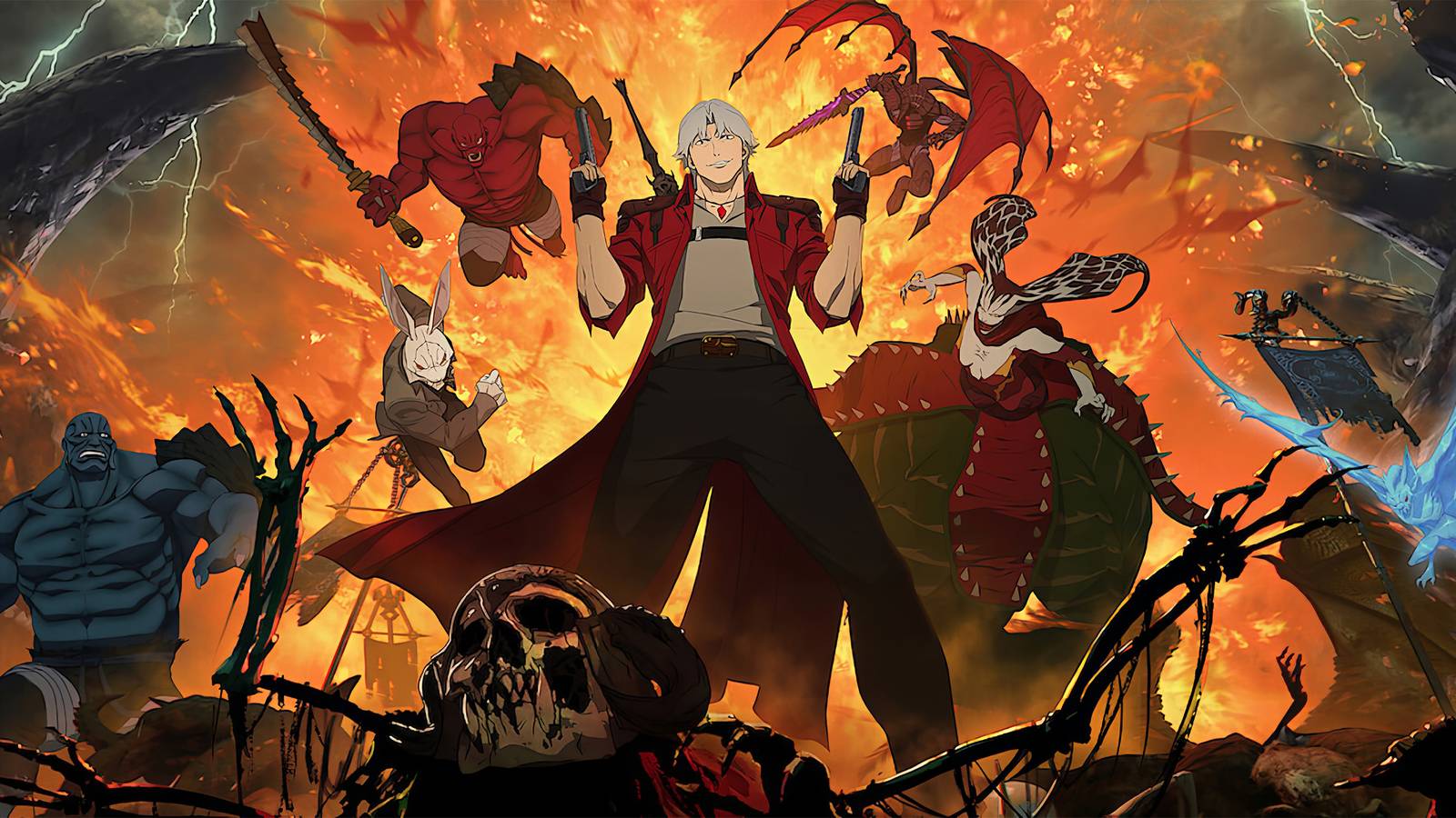 Devil May Cry Season 2 Debuts on Netflix, Centering on Dante and Vergil's Conflict official image