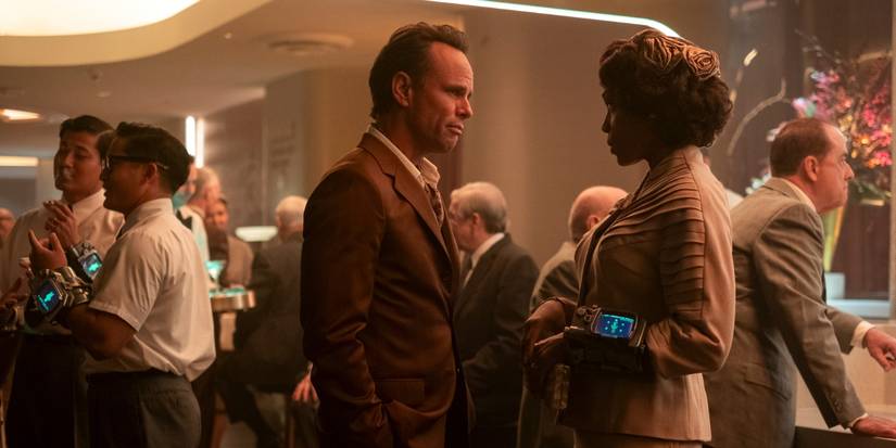 Walton Goggins as Cooper and Frances Turner as Barb in 'Fallout' Season 2, Episode 5.