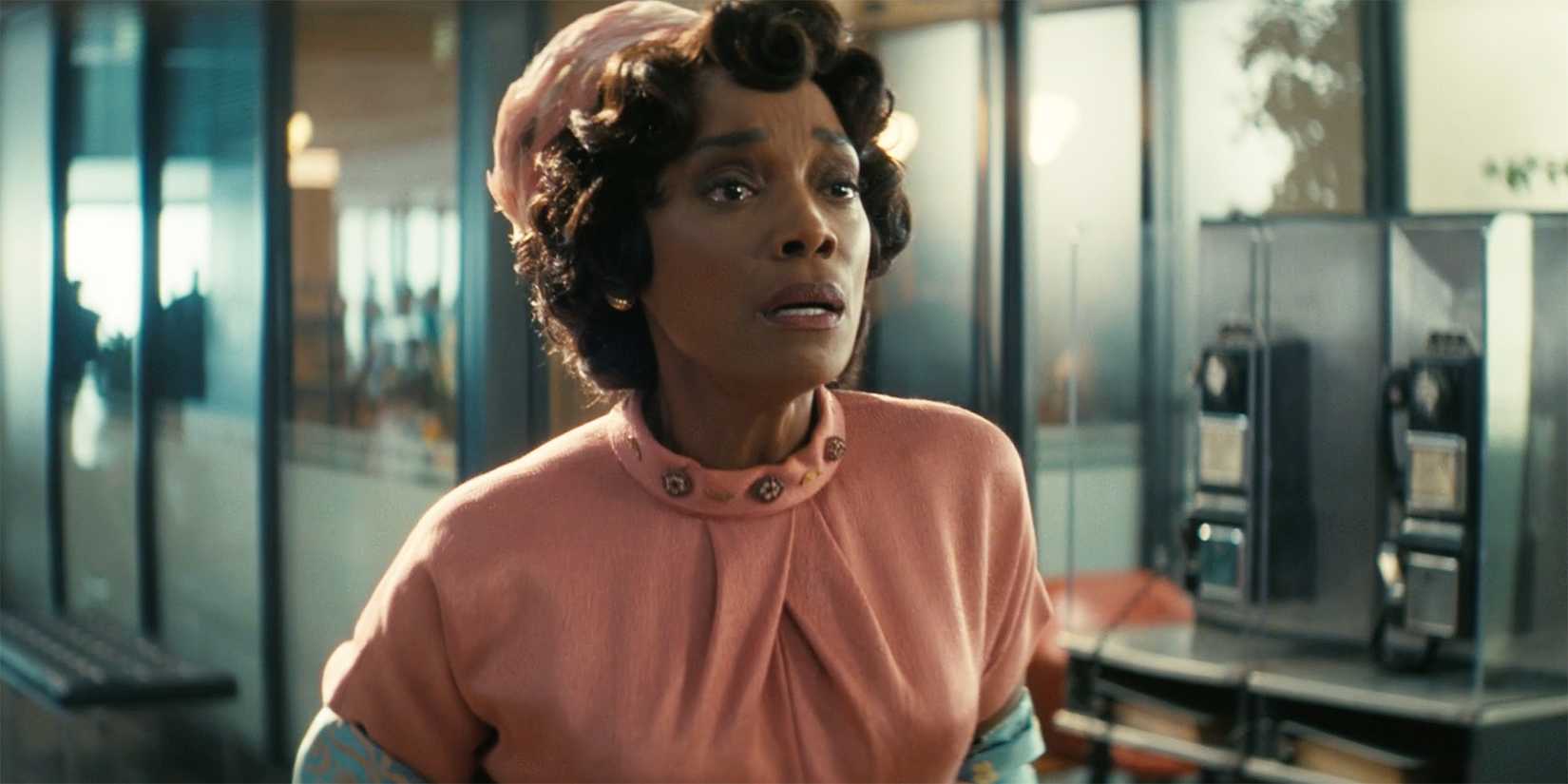 Barb looking upset at the airport in Fallout.