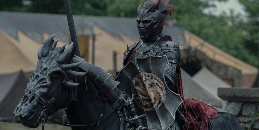 Finn Bennett as Aerion in full armor in A Knight of the Seven Kingdoms Episode 5