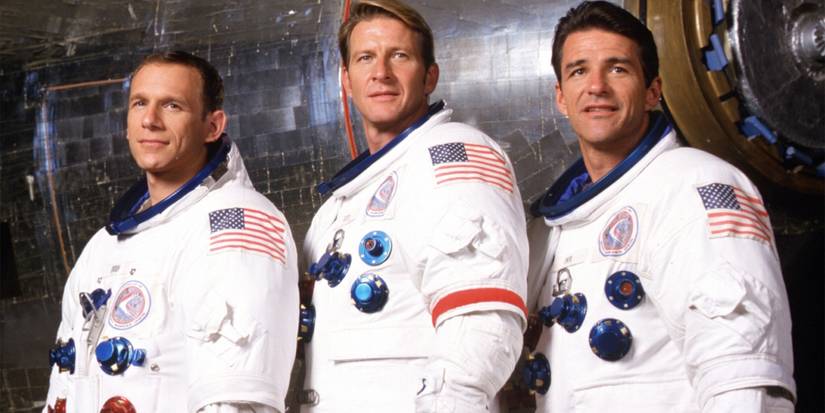 Three astronauts in their uniforms in 1998's 'From the Earth to the Moon'