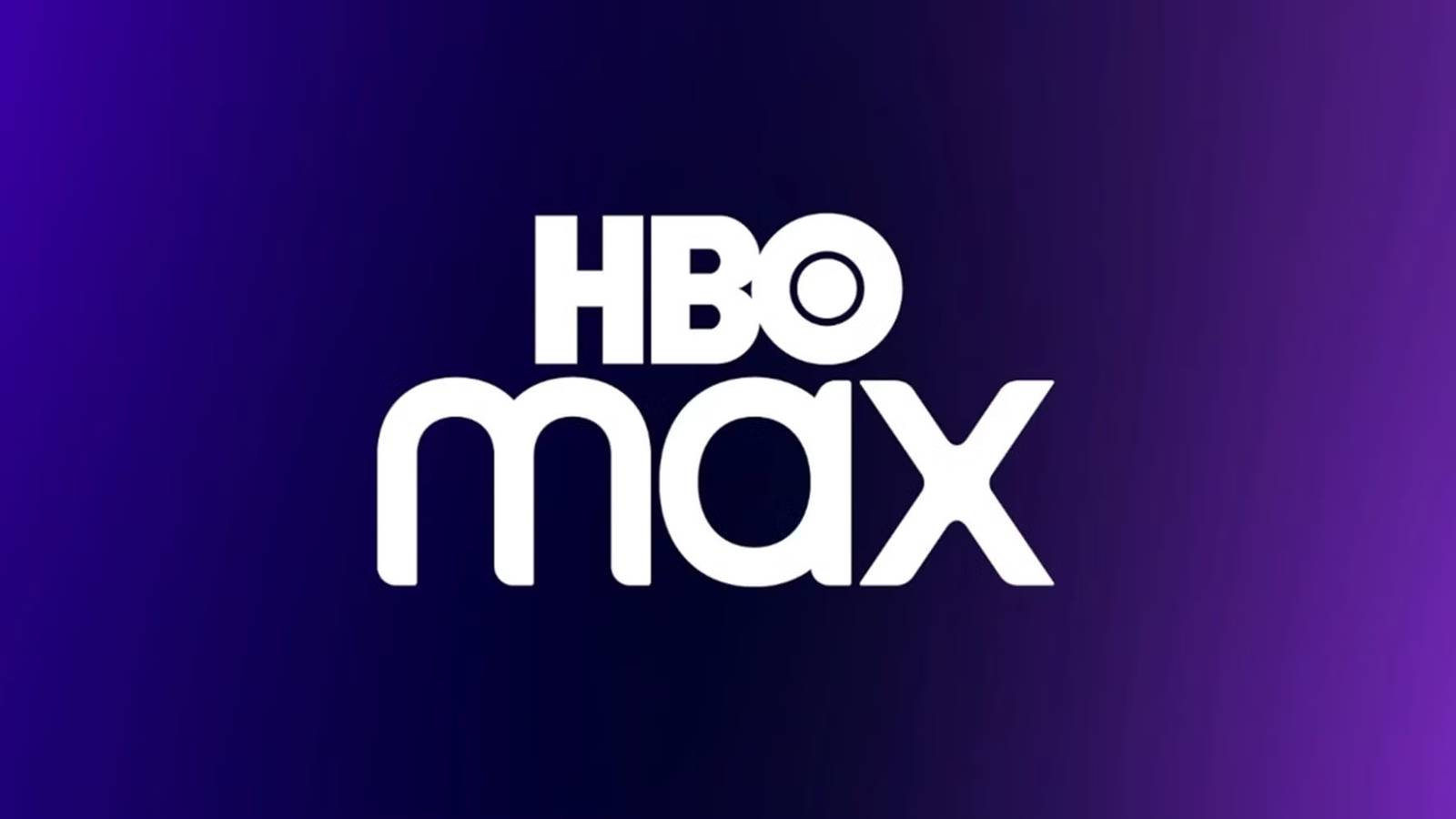 A purple and blue gradient HBO Max logo with white text