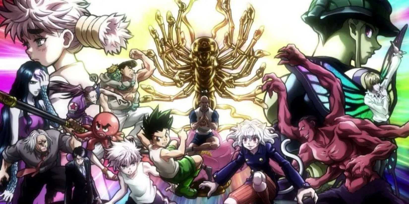 Cast of Hunter x Hunter posing during the Chimera Ant arc
