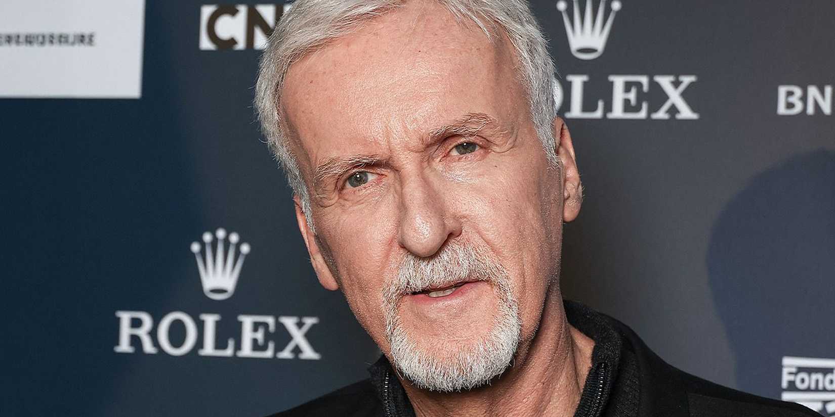 James Cameron at a red carpet event.