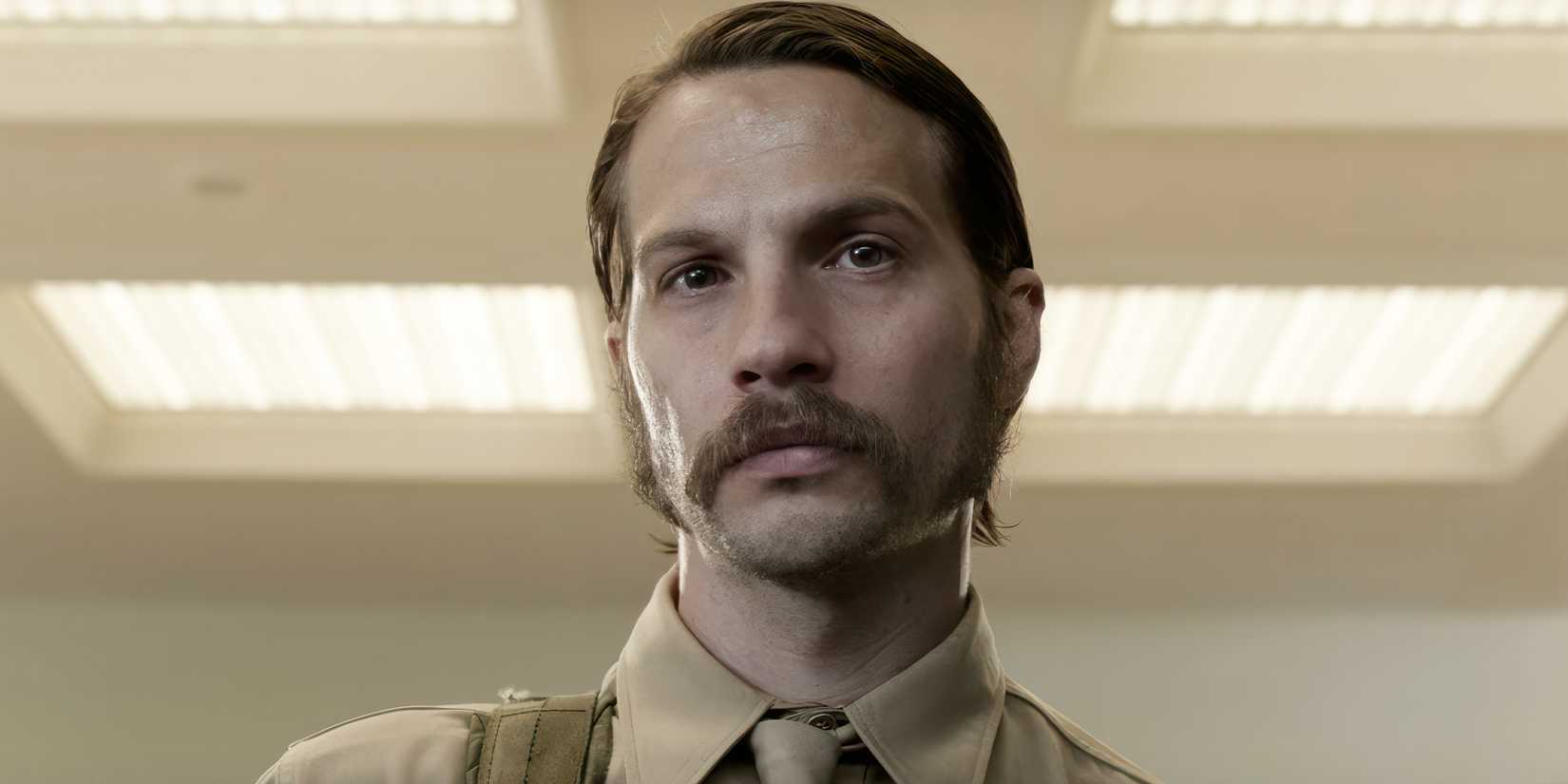 Logan Marshall-Green's Mac looking intense in Quarry