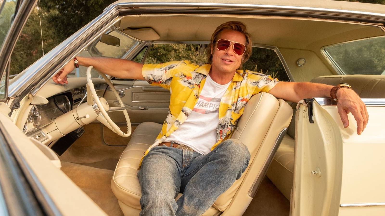 Brad Pitt as Cliff Booth in Once Upon a Time in Hollywood.